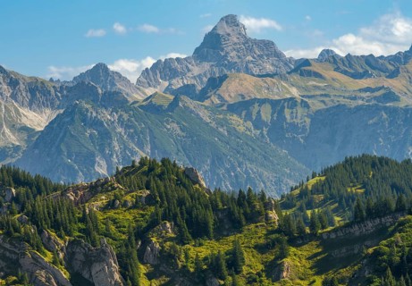 View from the Hochgrat near Oberstaufen (Bavaria, Germany)
