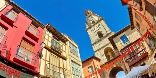 Arco del Reloj, Clock Tower, 17th Century Clock Tower, Puerta del Mercado, Old Town, Toro, Zamora,