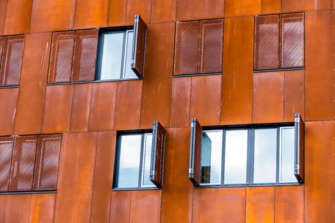 A building of the new WU in Vienna. The University of Economics and Business was newly built