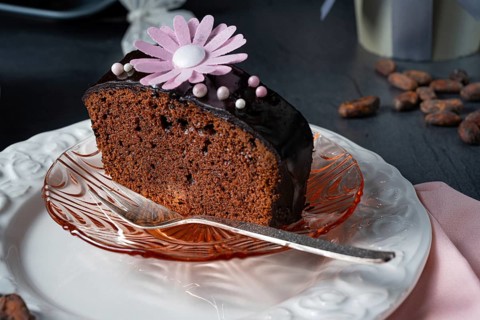 Delicious homemade moist chocolate cake