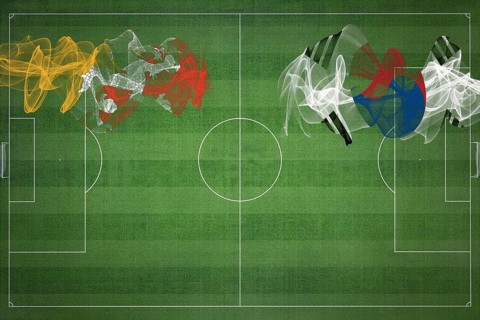 Bhutan vs South Korea Soccer Match, national colors, national flags, soccer field, football game,