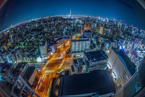 Tokyo night view (from Bunkyo Civic Center). Shooting Location: Tokyo metropolitan area