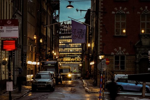 Gumlastan Old Town Alley (Stockholm). Shooting Location: Sweden, Stockholm