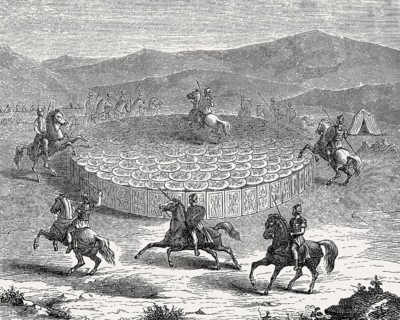 A Roman testudo or tortoise formation, shield wall formation used by the Roman Legions