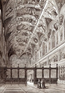 Die Sixtinische Kapelle, Apostolischer Palast, Vatikanstadt, 19.