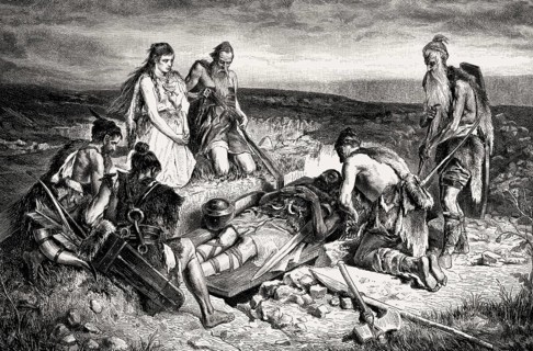 Old Germanic burial