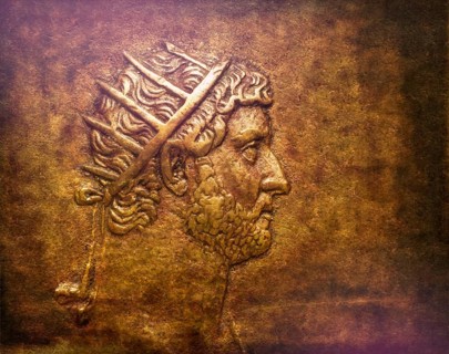 Hadrian or Publius Aelius Hadrianus Augustus, 76 - 138, Roman emperor, digitally edited