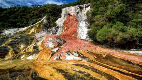 New Zealand, Geothermal area Orakei Korako, North Island, Orakei Korako, North Island, New Zealand
