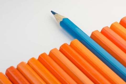 Collection of colorful pencils as a background picture