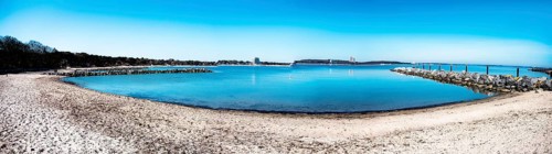 Timmendorf beach, towards Niendorf, Schleswig-Holstein, Germany