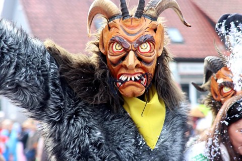 Large Swabian-Alemannic carnival parade