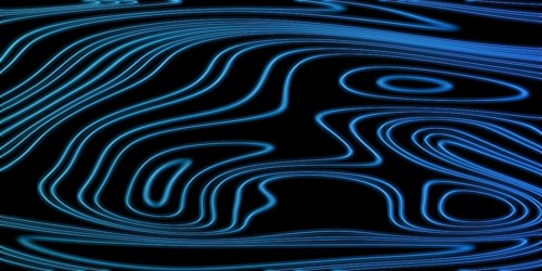 Neon Glow blue lines on a dark background, Glowing background