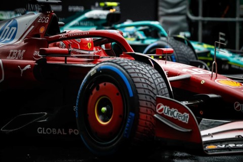 Charles Leclerc of Monaco drives the Scuderia Ferrari HP SF-25 during the 2025 Australian Grand