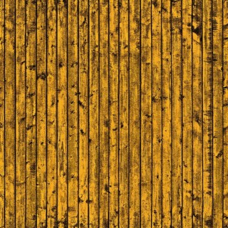 Rustic yellow painted wooden boards creating a vertical textured background, ideal for design