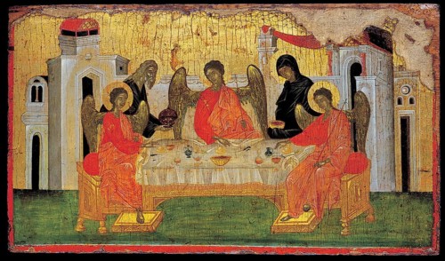In Genesis 18 three beings, considered to have been angels appearing as men, came to Abraham in the