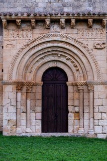 Hermitage of San Pedro de Tejada, western doorway, Romanesque hermitage, Puente-Arenas, the