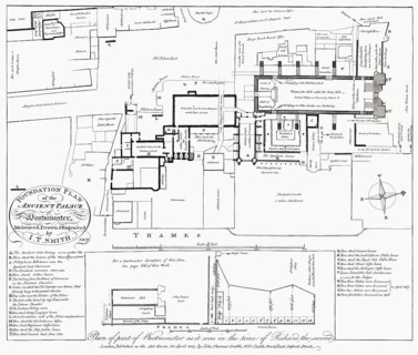 Plan of Westminster Palace, London, England, 1807