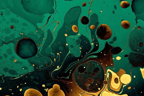 Abstract creative marble pattern texture. Traditional art of Ebru marbling