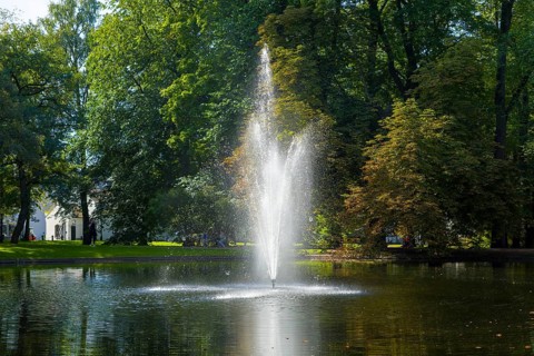 Fountain in the castle park, Oslo, Norway
