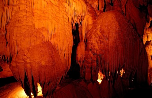 Stalactite cave, Window Cave, Borneo, Sarawak, Gunung Mulu NP, Malaysia