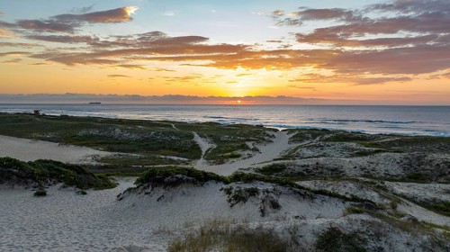 Florianópolis, Campeche beach during sunrise. Brazil. Rio Tavares neighborhood