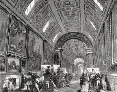 The Louvre Palace, French museum, Paris, France, 19th century