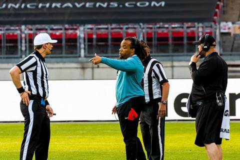 European League of Football, ELF/ Game: Stuttgart Surge at Munich Ravens on 22. June. 2024, in the