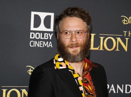 Seth Rogen at the World premiere of 'The Lion King' held at the Dolby Theatre in Hollywood, USA on