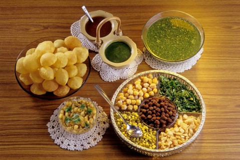 Pani puri, snacks, India, Asia