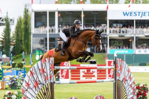 Nicole Walker of Canada riding Painter JVH, compete in the 1.60m RBC Grand Prix of Canada presented