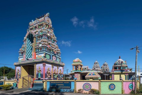 Temple, Arulmigu Draupathi Amman Temple (Rajapalayam), North Coast, Indian Ocean, Island, Mauritius
