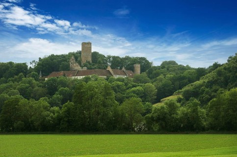 The Guttenberg Castle in the Neckar Valley, Baden-Württemberg, Germany