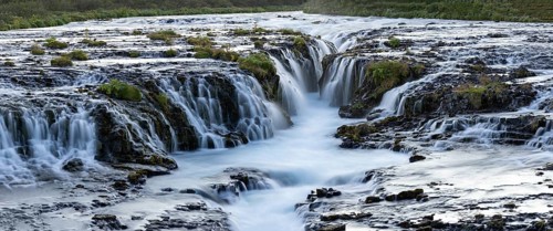 Waterfall, Bruarfoss, Brúará River, Suðurland, Iceland