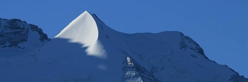 Pointed peak of Mount Silberhorn, Switzerland