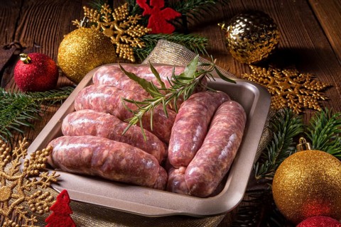 Fresh homemade sausage