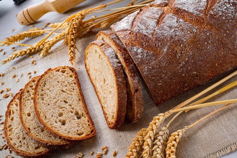 Delicious mixed rye bread, also known as grey bread