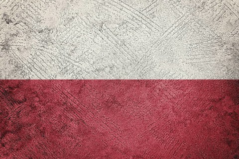 Grunge Poland flag. Poland