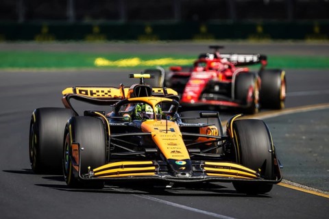 MELBOURNE, AUSTRALIA, MARCH 24: Lando Norris of Great Britain drives the McLaren MCL38 during the