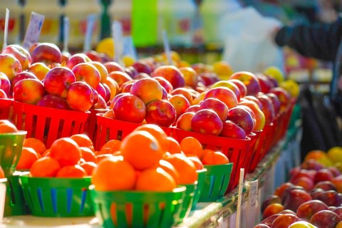 Jean Talon Market (vegetable market). Shooting Location: Montreal, Canada