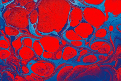 Ebru marble effect surface pattern design for print