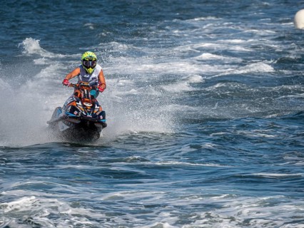 Olbia, Italy - September 16 - 20192 Aquabike world Championship gran prix of Italy