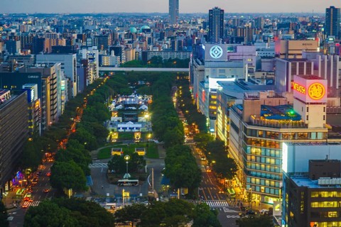 Sunset from the Nagoya TV Tower. Shooting Location: Aichi Prefecture, Nagoya City