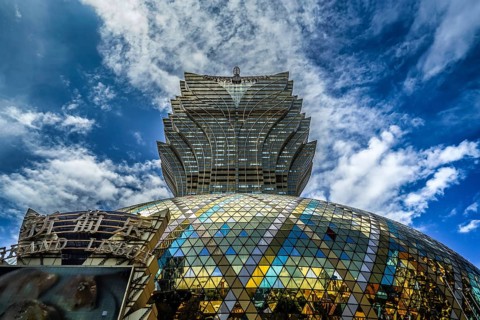 Grandris Bore and Macao cityscape. Shooting Location: Macao Special Administrative District