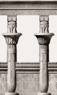Vestibule of the Temple of Isis at Philae, Ancient Egypt