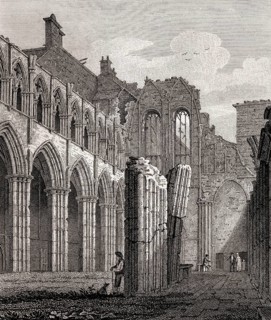 Holyrood Chapel, Edinburgh, Scotland, 17th century, Views in Edinburgh by J. & H. S. Storer