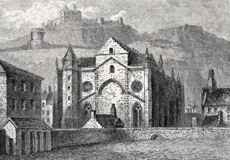 Trinity College Kirk, a royal collegiate church demolished in 1848, Edinburgh, Scotland, 1780