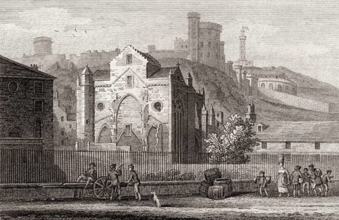 Calton Hill, Edinburgh, Scotland, 19th century, Views in Edinburgh by J. & H. S. Storer