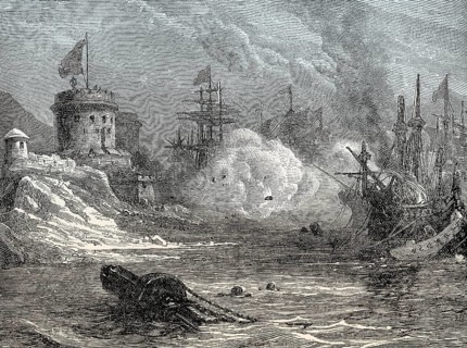 The Battle of Sesimbra Bay, on 3 June 1602, Anglo-Spanish War, From British Battles on Land and