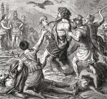 Teutobod, a King of the Teutons, captured at the Battle of Aquae Sextiae in 102 BC