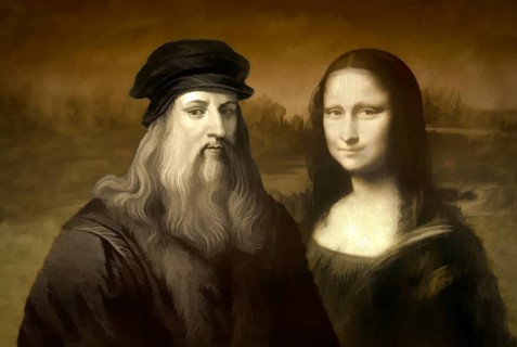 Leonardo da Vinci, 1452 - 1519, Italian painter, sculptor, architect and engineer, the painting la